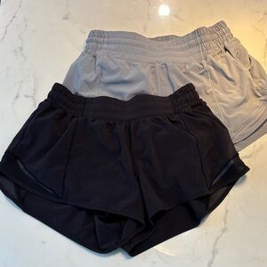 Women's Black and Gray Shorts